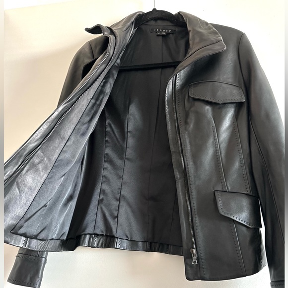 THEORY Leather Jacket - Picture 5 of 10